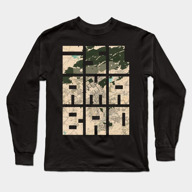 Islamabad, Pakistan City Map Typography - Vintage Long Sleeve T-Shirt by deMAP Studio